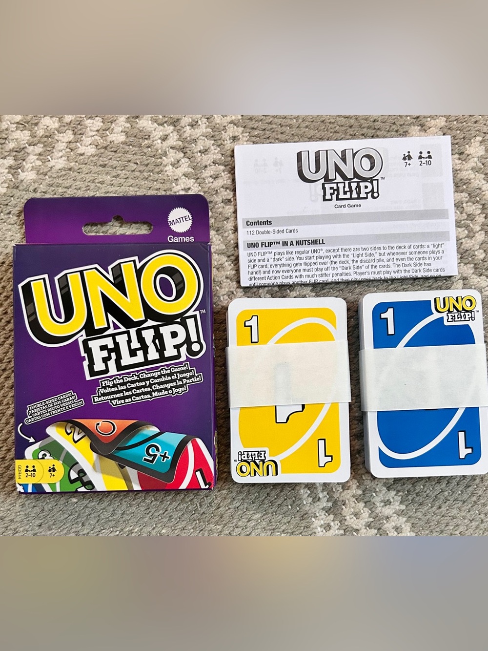 Complete UNO FLIP! Card Game | Brand New, Unplayed with Instructions